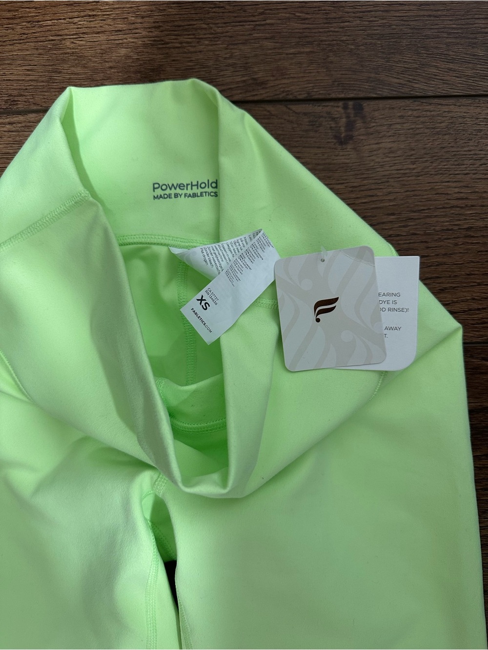 Fabletics Neon Green PowerHold Leggings